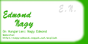 edmond nagy business card